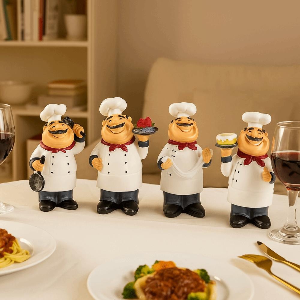 Handicraft Farmhouse Cake Shop Decor Model Chef Resin Figurines  Kids Birthday Gift
