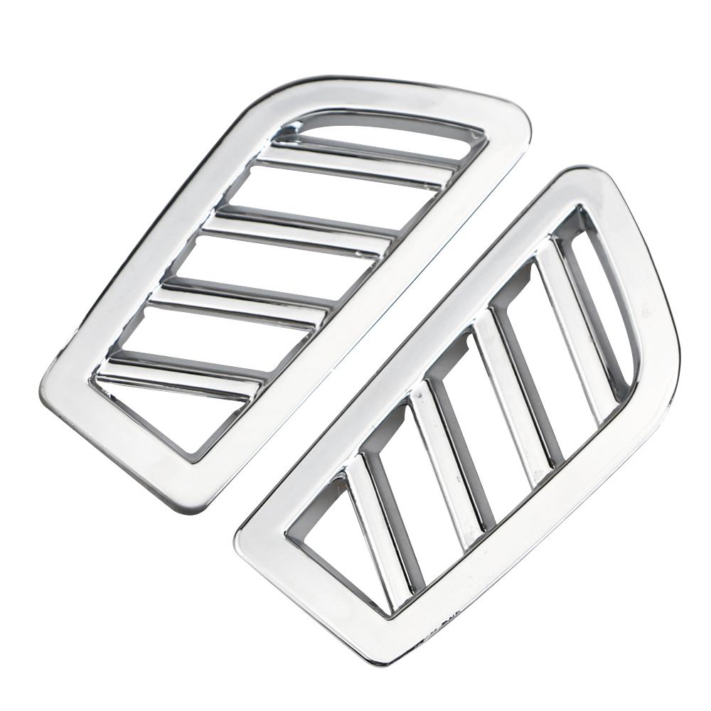 

Car Front AC Vent Sticker for Renault Koleos Samsung QM6 2016 - 2025 LHD Air Conditioner Outlet Trim Cover ABS Accessories срібний