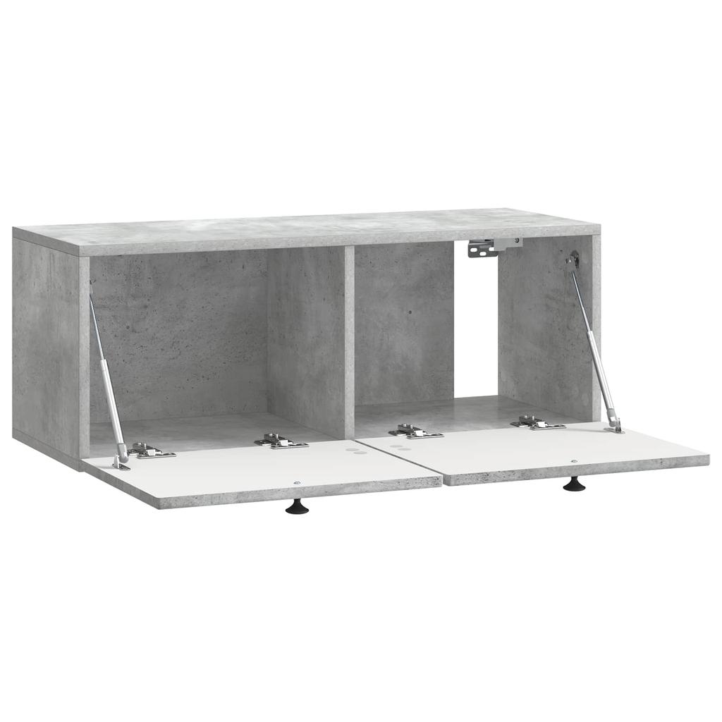 Wall Mounted TV Cabinet Concrete Grey 78.5 x 31 x 30 cm