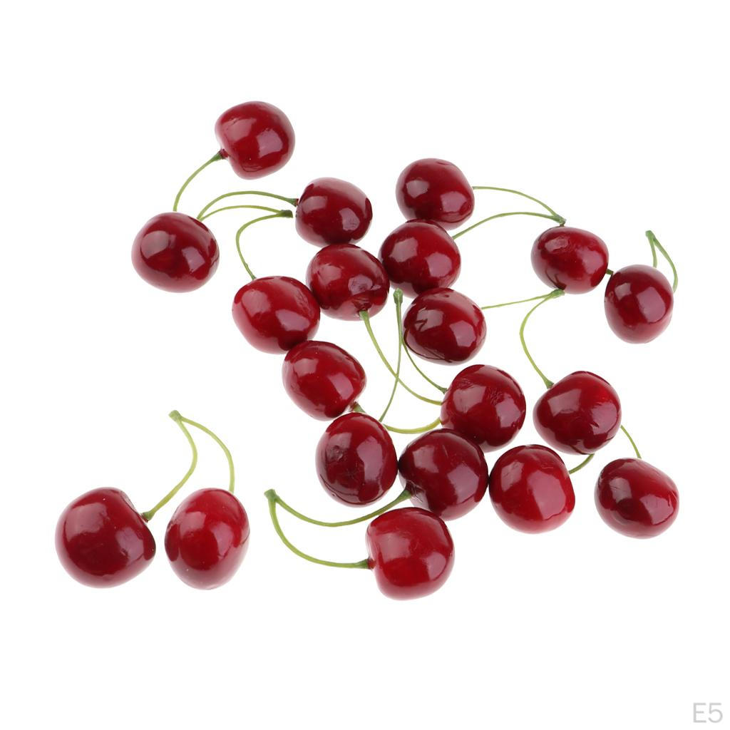 Cerejas Vermelhas Frutas Pedaços