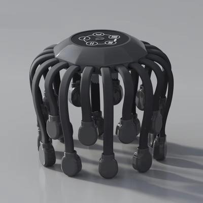 Masajeador Eléctrico para el Cuero Cabelludo en Forma de Pulpo, Rascador de Cabeza Manos Libres Para Aliviar la Estimulación del Cabello. Recargable Y Alivio Del Estrés