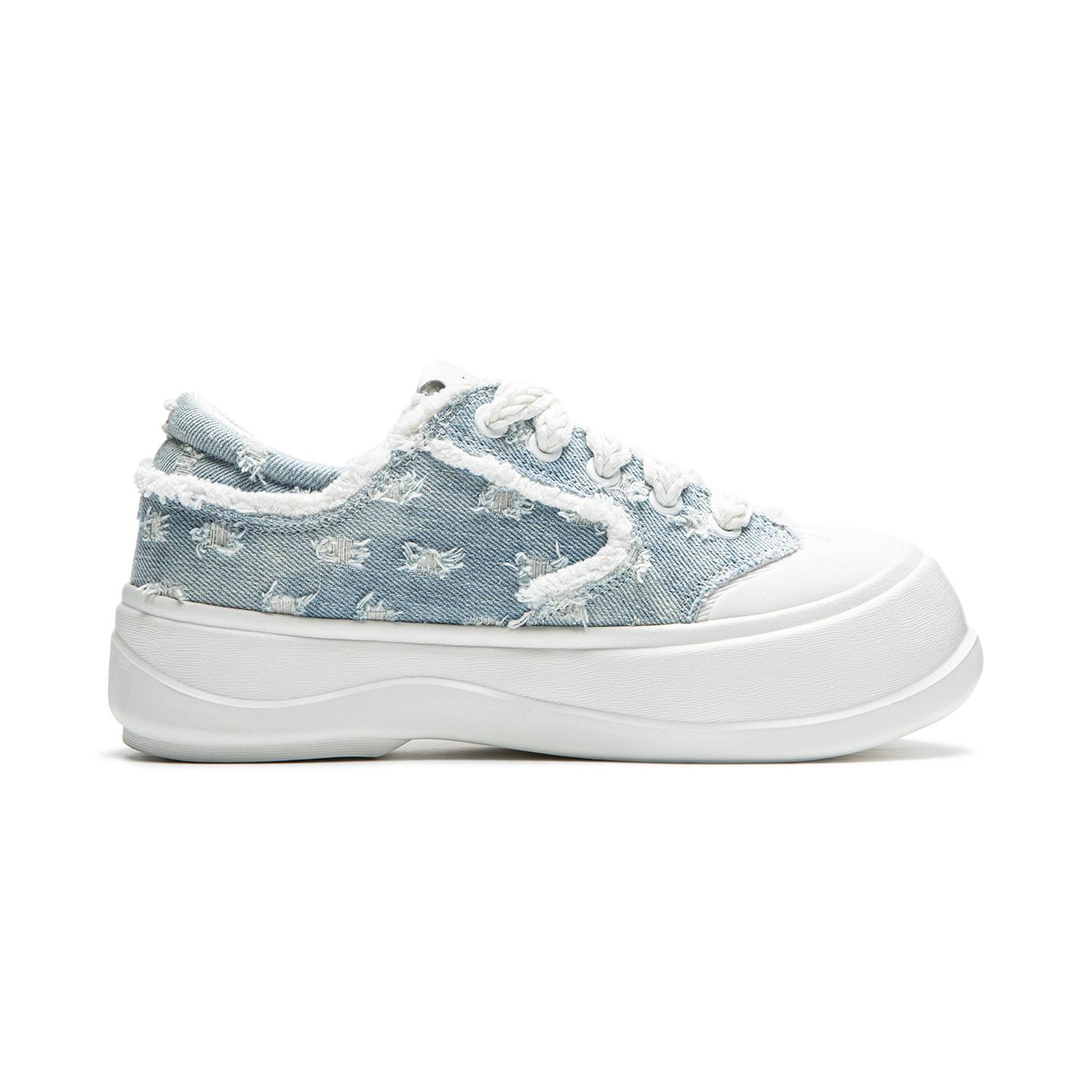 

Новые LiNing Honey Platform Нескользящие Износостойкие Низкие Повседневные Кроссовки Женские Цветочные Синие AGCU186-6 36