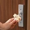 Bear Door Handle Stopper Wall Protector Adhesive-Free Silicone Door Lever Stop Wall Bumper Noise Reduction Home Office Door Anti-collision Pad