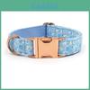Stylish Pet Collar With Print Design And Secure Buckle For Daily Wear And Holiday Gift