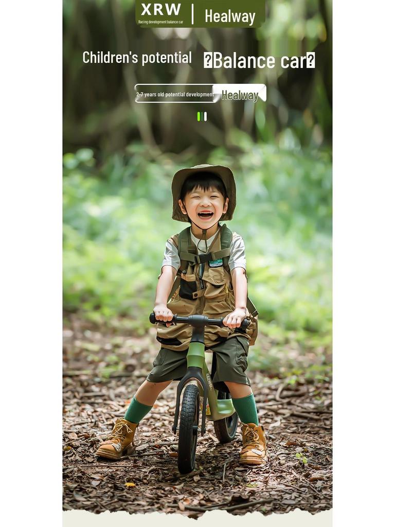 Kids' 12-Inch Balance Bike for Ages 2-7