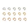 2000 Pcs / Bag Stainless Steel 18K Gold Opening Ring Jump Ring Link Rings Circle for Handmade Jewelry