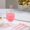 10 Pieces Cocktail Stirrers Bow Drink Stirrers Fruit Food Picks Cocktail Stirrers Suitable For Bow Theme Party Birthday Wedding