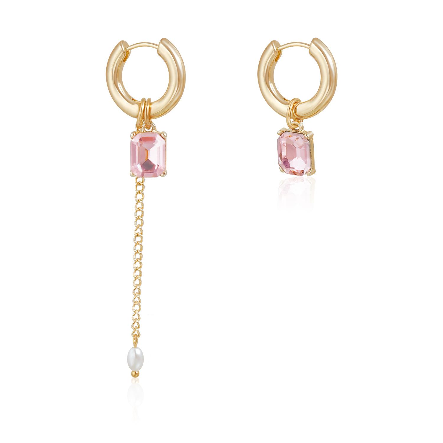 

Европейские и американские ювелирные изделия Кристальное ожерелье с бисером из драгоценных камней Квадратное ожерелье с бахромой Женский элегантный набор ожерелий с завитками