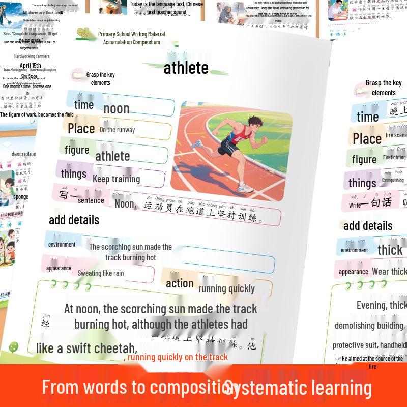 Primary School Composition: Collection of Beautiful Sentences, Vocabulary & Phrases