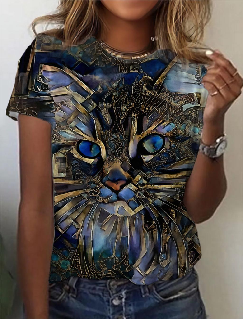 

Женские спортивные футболки Женская одежда Летний топ с коротким рукавом с 3D принтом Футболка оверсайз для бега на открытом воздухе 8XL