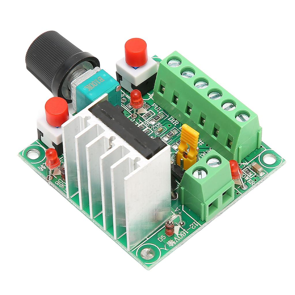 PWM Adjustable Stepper Motor Controller DC 5‑12V 15‑160V 3 Frequencies PCB Board Signal Generator Speed Regulator