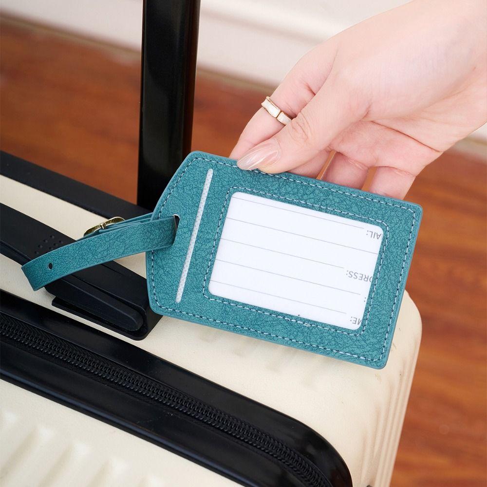 Name Luggage Tags Airplane Suitcase Tag Address Label Boarding Pass Tag Pu Luggage Tag Male