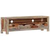 VidaXL TV Stand Low Cabinet Entertainment Unit Stereo Cabinet Living Room Home Interior 130x30x40 Cm Wood 247750