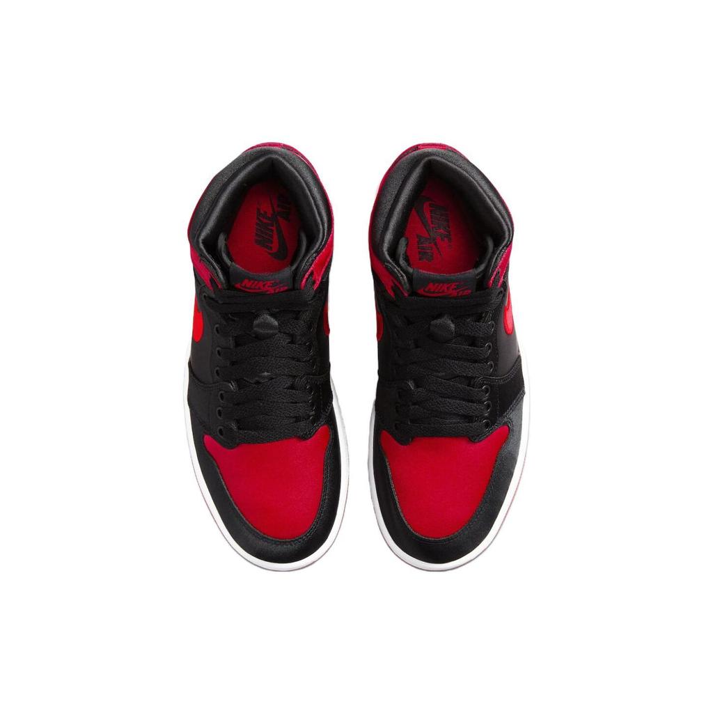 Air Jordan 1 Retro High OG Satin Bred 2023 Women Sneakers Black University-Red White FD4810-061