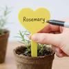 200PCS Durable Plastic Plant Labels Reusable Heart Shape Plant Tags Waterproof Plant Identification Tags Potted Plants