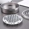 Stainless Steel Repellent Incense Plate Fireproof Mosquito Coil Tray with Cover Mosquito Spiral Holder Box Incense Burner Stand