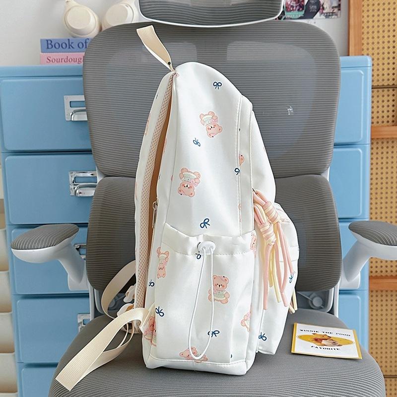 Schoolbag1011 summer new cartoon bear light schoolbag female primary school students high value ins campus literary backpack