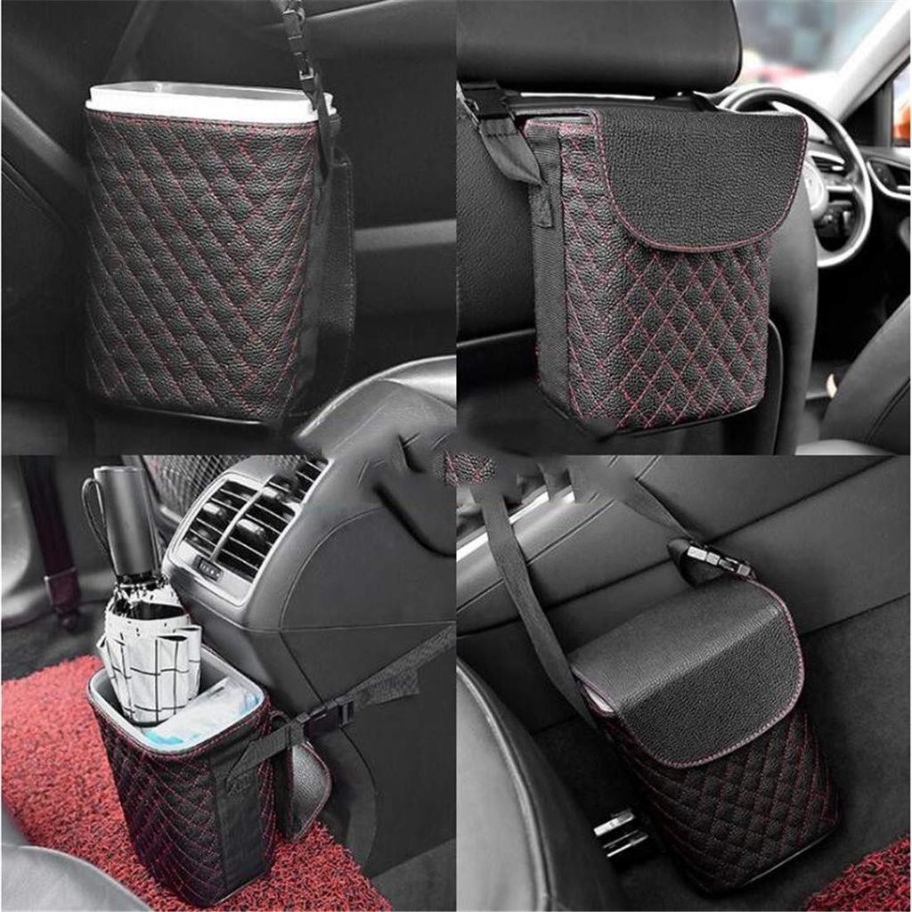 Car Trash , Car Trash , Car Bucket, Multi-functional, Magnetic Lid, Fixable, Washable, Easy
