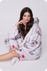 Blanket Sweatshirt Oversize Warm Thick Blanket Sweatshirt 2in1 Koala Furry [Kb-W31]