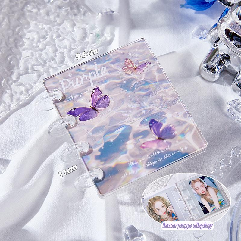 High-Capacity 3 Inch Kpop Idol Photo Album 20 Pockets Bowknot Photocard Binder Mini Gift Small Card Book
