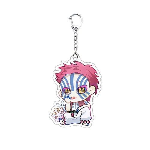 Qnvkv Keychain Set of 3 - Akaza, Kokushibo, Douma, Upper Rank Demons, Acrylic Keychains, Costume Props, Moe Goods, Decorations, Cell Phone Keys, Souve
