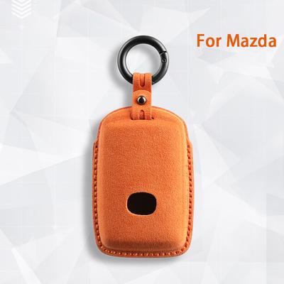 Top Suede Car Remote Key Case Cover Shell for Mazda 3 Alexa CX30 CX-4 CX5 CX-5 CX8 CX-8 CX-30 CX9 CX-9 Protector Fob Accessories