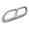 Mercedes-Benz W206 C-Class Exhaust Frame: Stainless Steel Silver, Four-Outlet Tail Pipe Set (2022 Model)