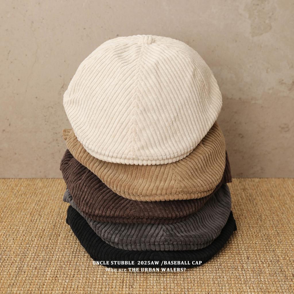 Cappello Newsboy in Velluto a Coste Stile Giapponese Retrò Versatile e Artistico per Uomini e Donne Un Piccolo Cappello da Pittore che Valorizza il Viso