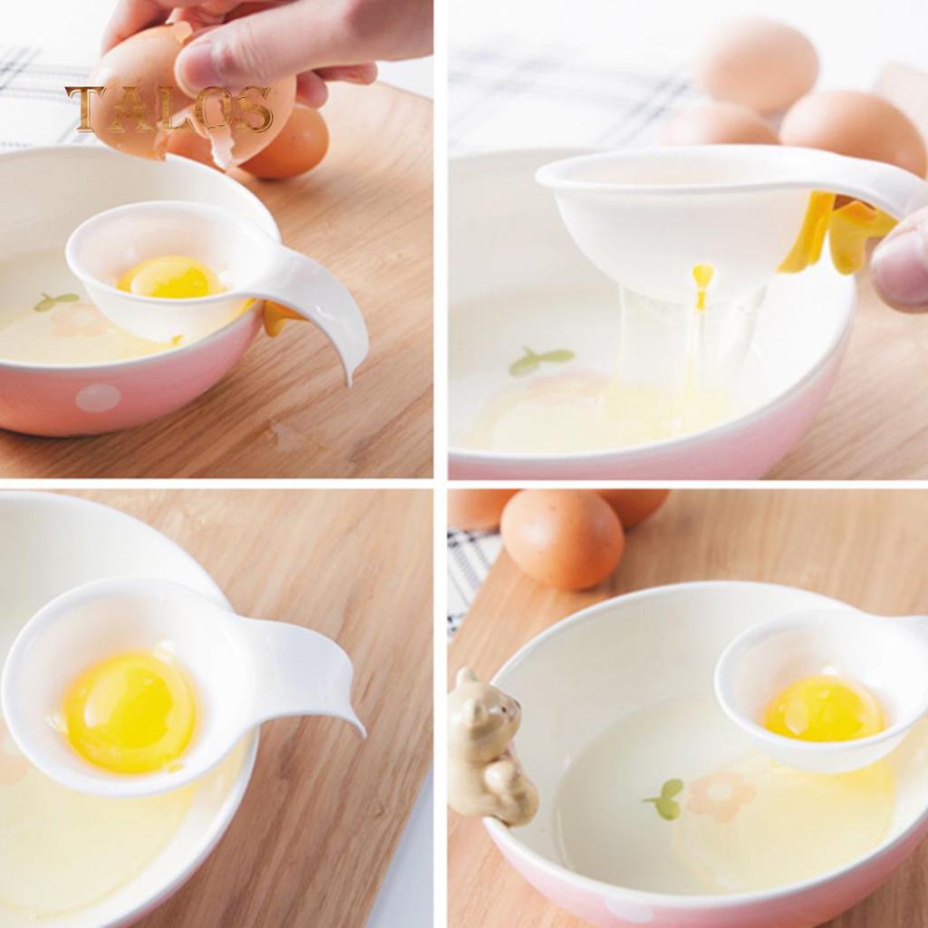 Durable Creative Spoon Shape Egg White Separator Yolk Filter Sieve Divider Kitchen Tool