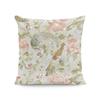 18x18 Watercolor Floral & Butterfly Pillow Cover for Spring/Summer Farmhouse Decor