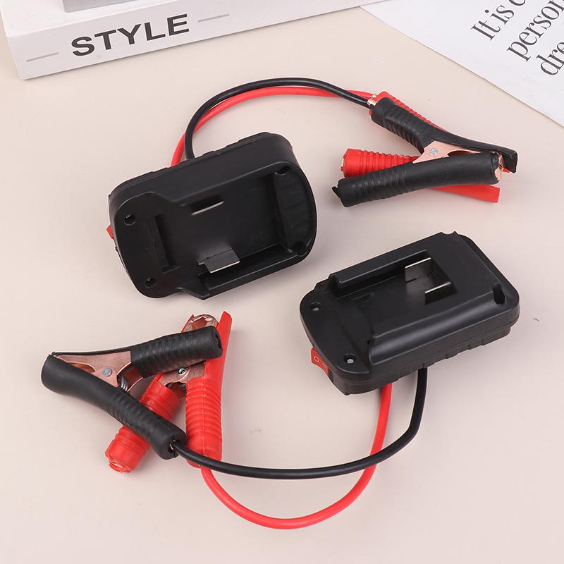 Car Lithium Battery Converter Charger Clip Auto Igniter Jump Starter For Makita Booster Cable Adapter Emergency Power Diy Tools