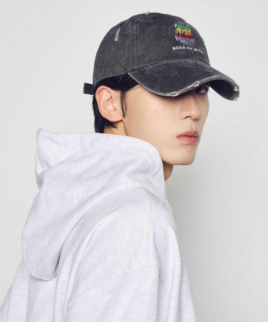 ACME DE LA VIE Colorful Ac Bear Embo Damage Ball Cap (3Color)