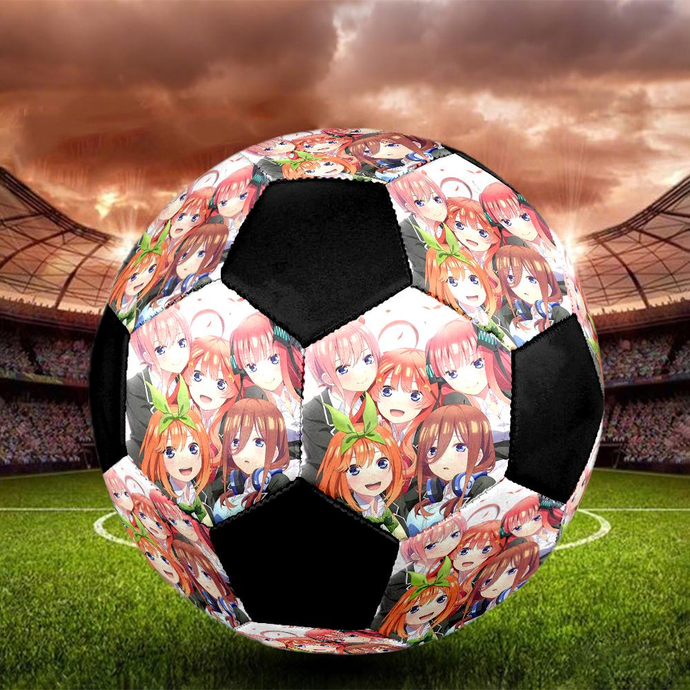 Soccer Ball Colorful Machine Stitched PVC Size 5 Team Training Competition Ready Durable High-Bounce Cool Sports Gift