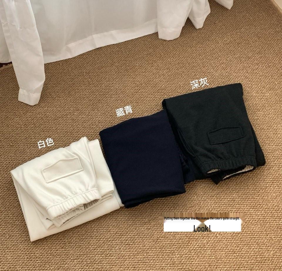

2026 Autumn Winter Relaxed Fit Straight-Leg Black/Grey Scythe Pants L тёмно-синий