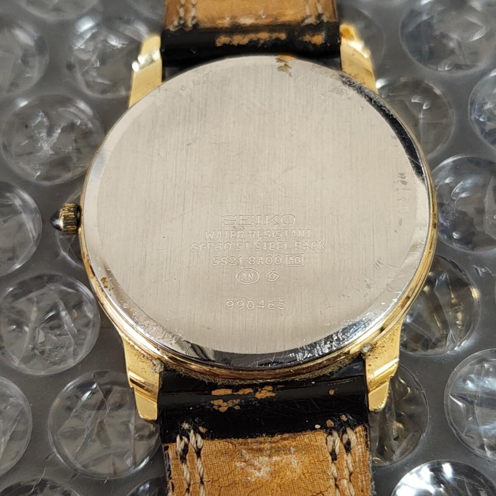 SEIKO Dolce Sweep Second Quartz White Dial Watch Code [Working Condition] 5S21-8A00 Men's (Management K26O)