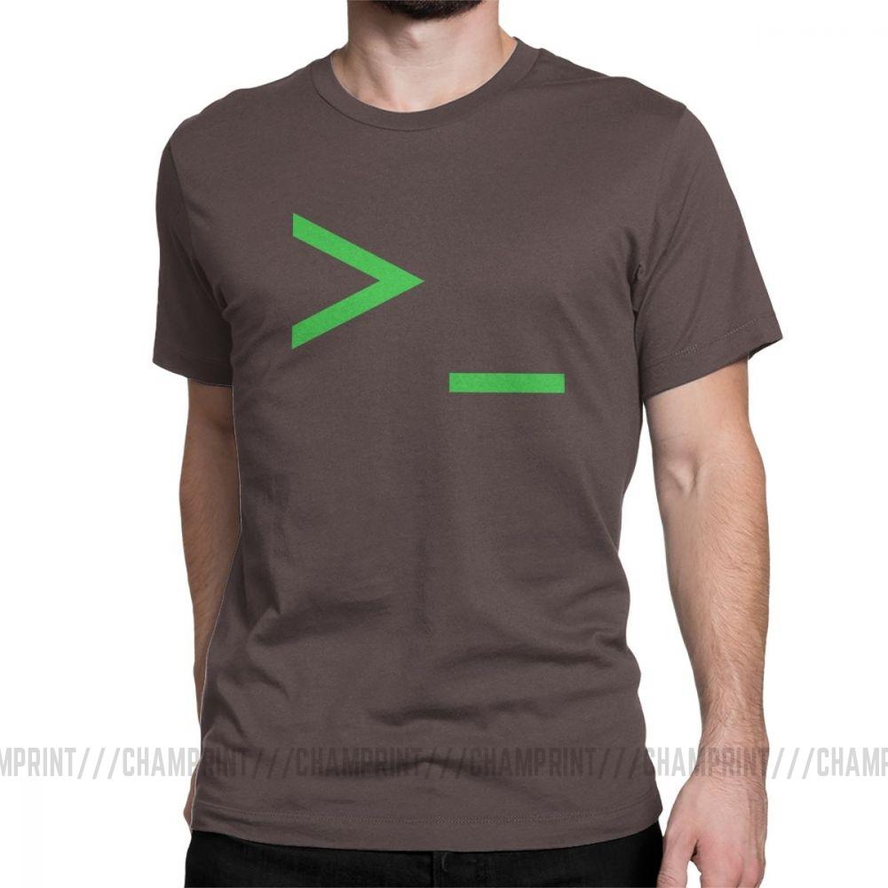 Command Prompt Men's T Shirt Unix Shell Command Line Prompt Code Programming Tees Short Sleeve O Neck T-Shirt Cotton Summer Tops