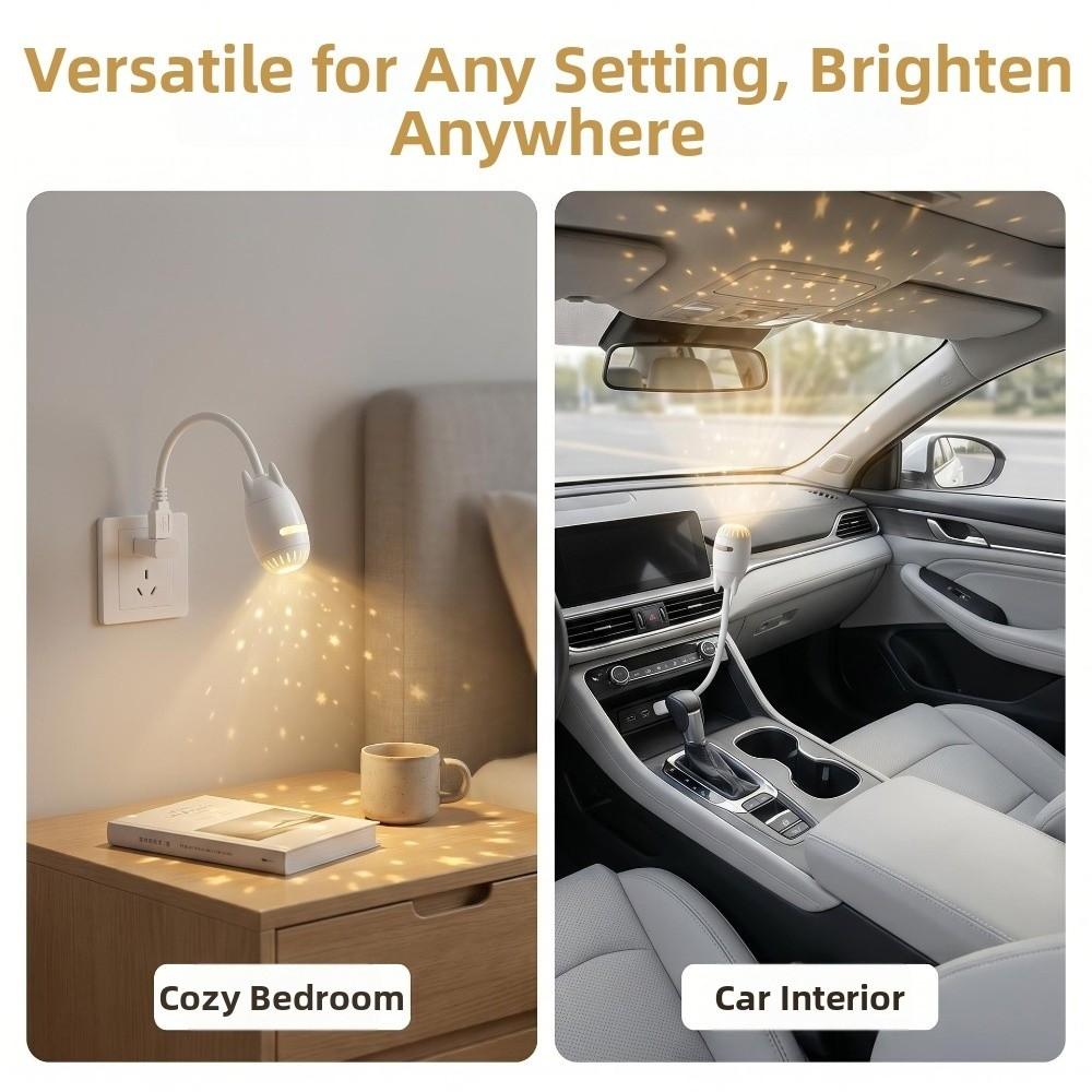 Adjustable Brightness Starry Sky Projection Night Light Car Roof Lights