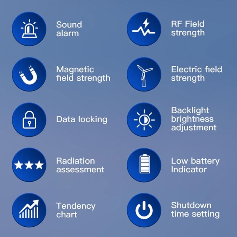 Digital Electromagnetic Field Radiation Detector ,5G Cell Tower, Signal Detector, for Home Offices