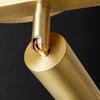 Light Luxury High-end Living Room Ceiling Lamp Full Copper Crystal with Spotlights Bedroom Study Room Lamps