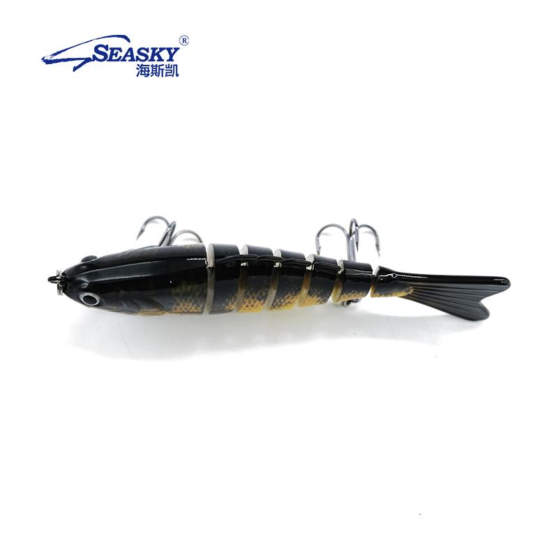 SEASKY 10cm 15g Jointed 7-Sections Swimbait Hard Lure 5pcs Combo Kit