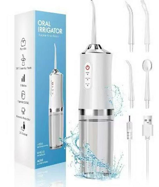 "Portable Rechargeable Water Flosser for Home Oral Care"