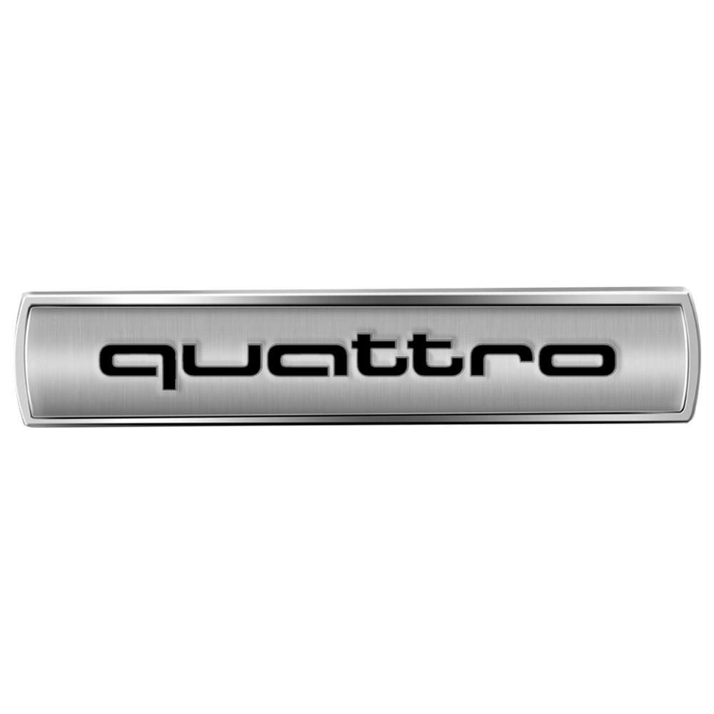 3D Metal Car Emblem Sticker Trunk Body Side Fender Decor Decal Accessories For Q1 A1 A2 A3 A4 A5 A6 A7 A8 Q3 Q4 Q5 Q6 Q7 Sline