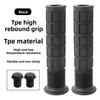 TPE Camo High‑Rebound Rubber Bike Handlebar Grips, Anti‑Slip Shock‑Absorbing Cycling Parts for Mountain & Folding Bikes