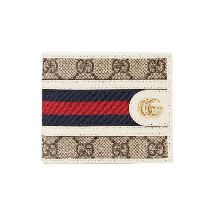

Gucci Ophidia Logo Stripe Web Classic Recommended Canvas And Leather Short Wallet Men wallet Ebony White 597606-96IWT-9794 Basic Set (Bag+Dust Bag)