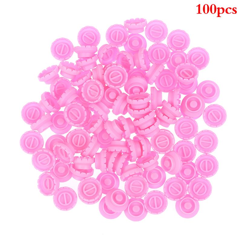 

100 шт./пакет накладные ресницы цветущие чашки ресницы клей держатель пластиковая подставка макияж розовый