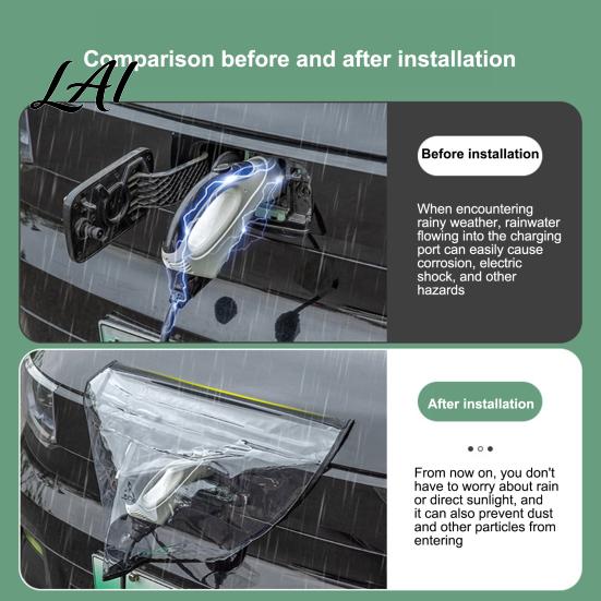 Universal New Energy Car Charging Cover Rain for Port Waterproof Port Protective EVCharging Transparent Outdoor Magnetic EV Charger Protector