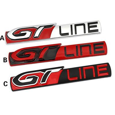 Samolepka na auto GT Line Kovový emblém Odznak pro GT RCZ 508 3008 5008 KIA Forte Optima Picanto Sorento Renault Megane
