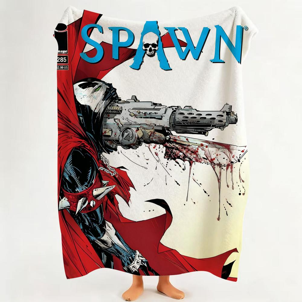 Comic S Spawn Throw Flannel Throw Blanket Suitable for Sofa,Living Room,Bedroom