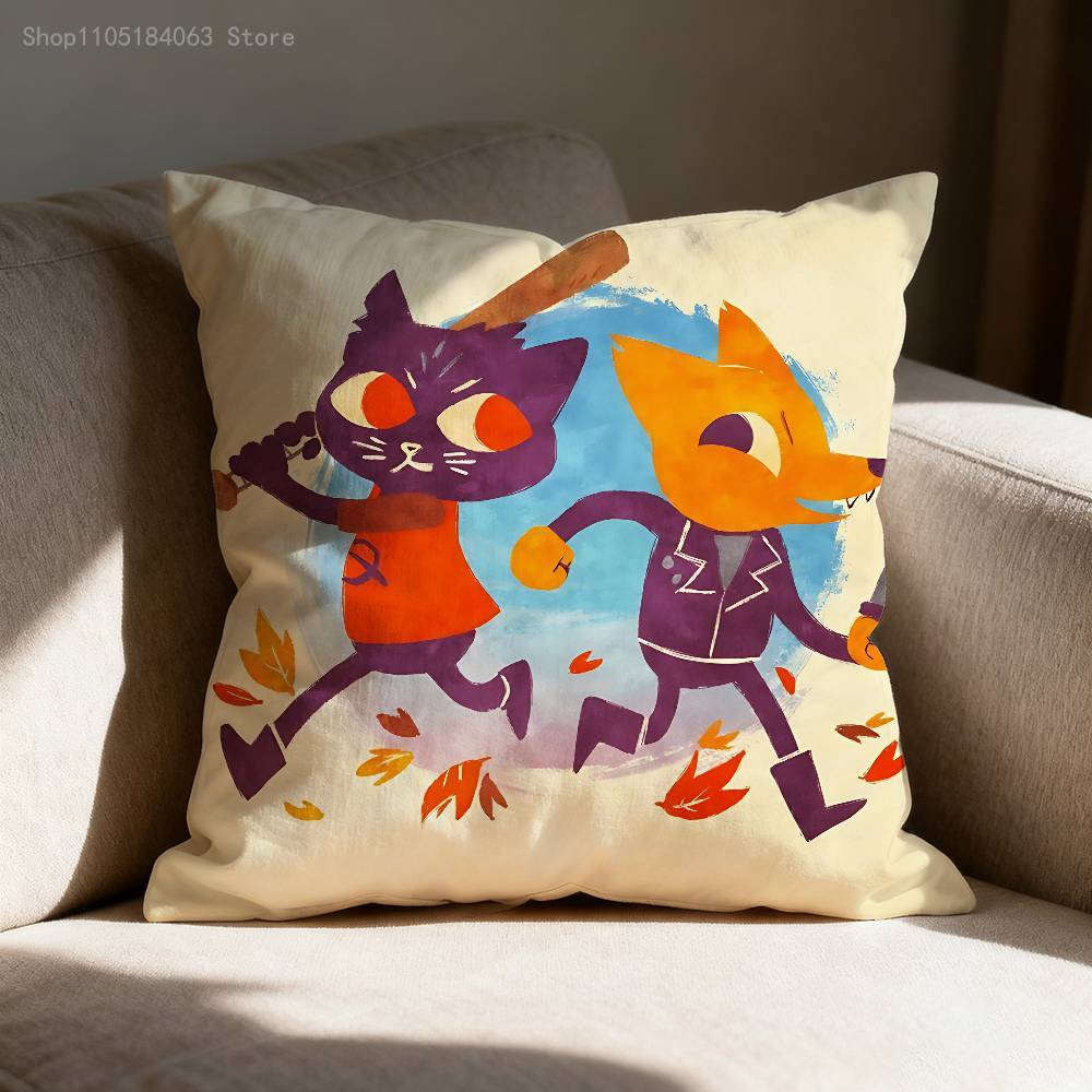 N-Night In The W-Woods Pillow Case Print Polyester Fiber 40X40 cm Home Sofa Throw Cushion Cover Decoration 30cmx30cm