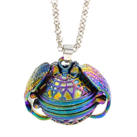 Colar retrô de 4 camadas que pode ser aberto para mulheres, medalhão, aromaterapia, foto